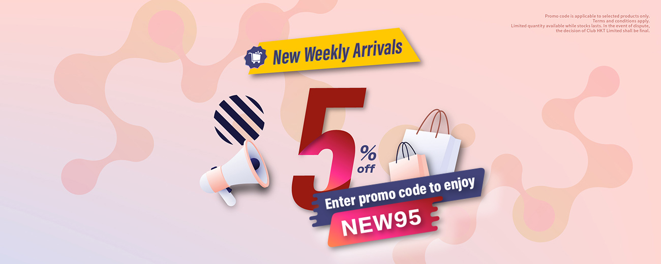 5% off New Weekly Arrival