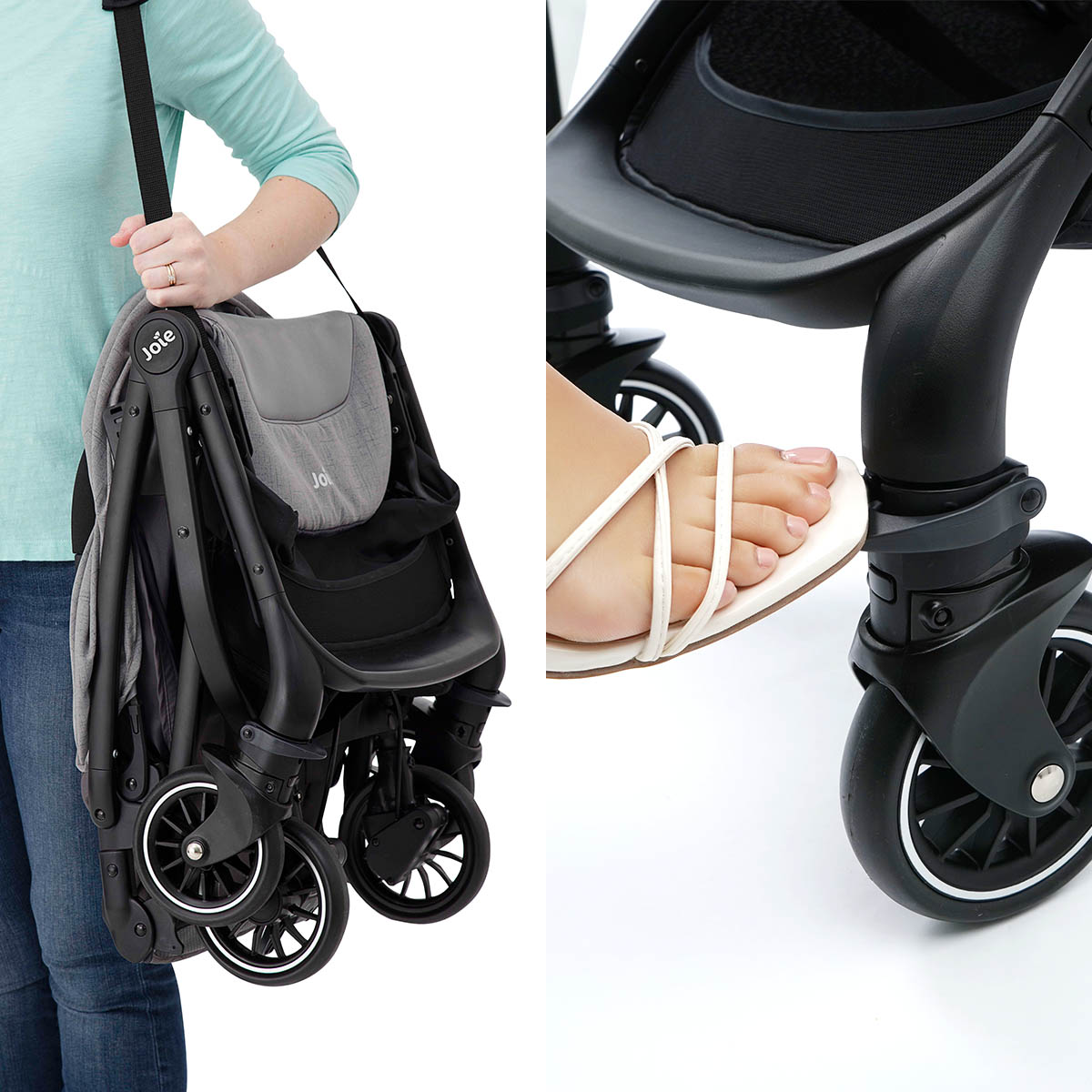 Joie Tourist™ 可摺式便攜嬰兒車（法蘭絨灰）
