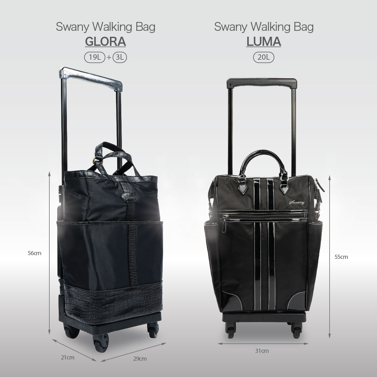 所有Walking Bag尺寸符合航空公司手提行李規定，可以攜帶上機，差旅首選。